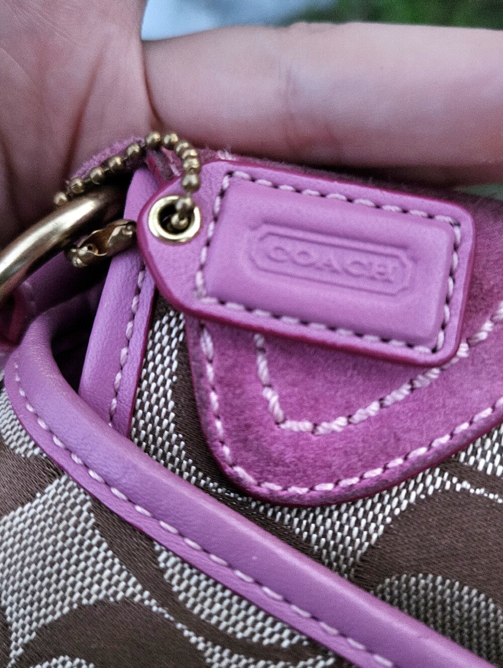 Vintage Coach 1482 Pink Signature Soho Buckle Shoulder Bag Hangtag Y2K - Picture 15 of 15